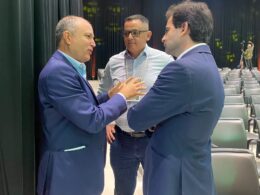 Ecio Morais (IBGM), Humberto Guaran (CEO da Emunah Consultoria) e Fábio Garcia (Deputado Federal MT pelo União Brasil e membro da Comissão de Reforma Tributária).